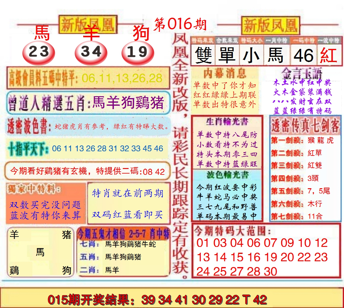 2025016期另二代凤凰报