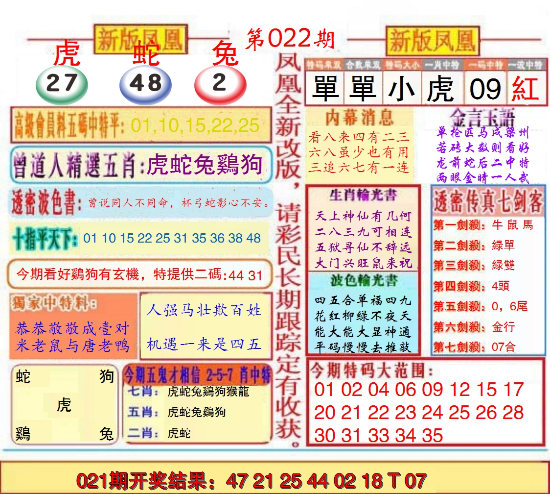 2025022期另二代凤凰报