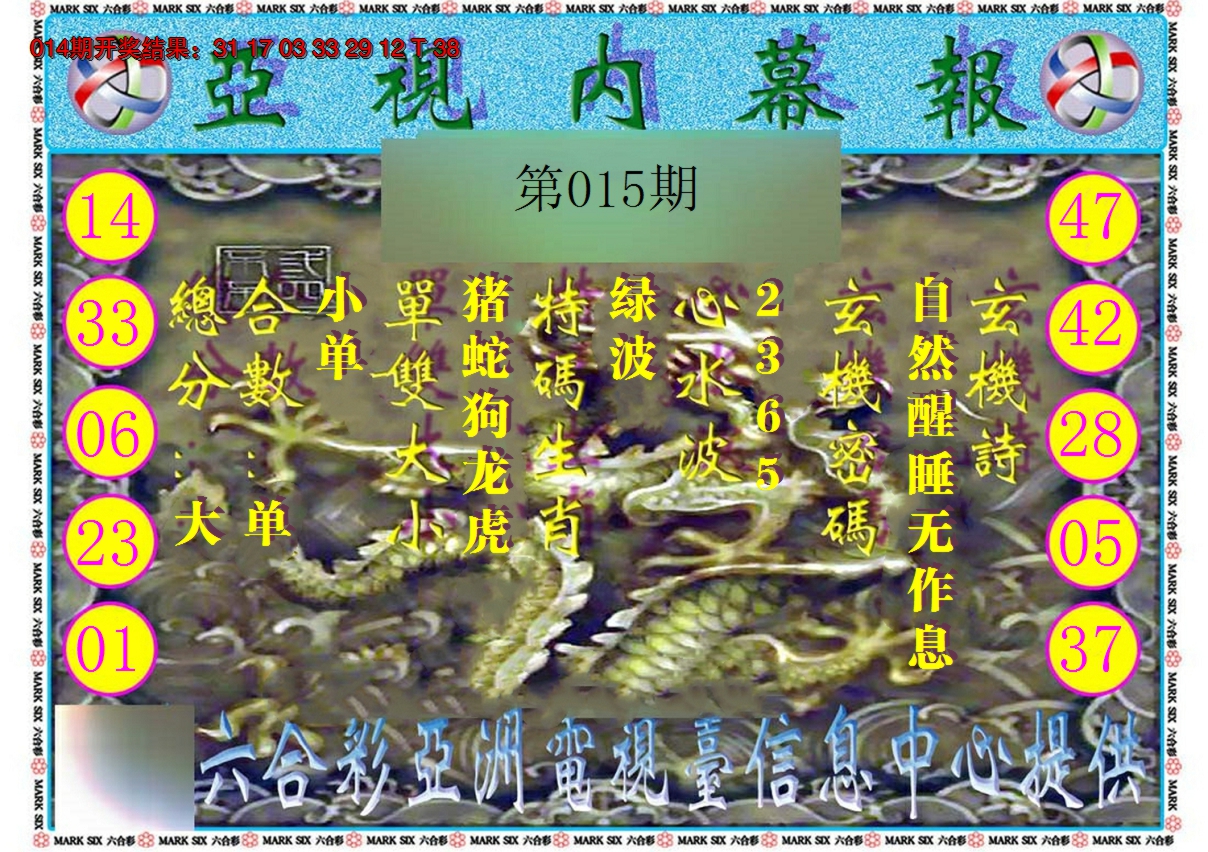 2025015期亚视内幕报