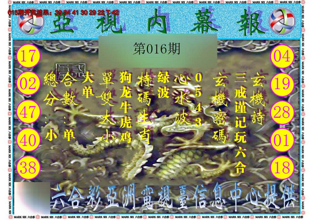 2025016期亚视内幕报