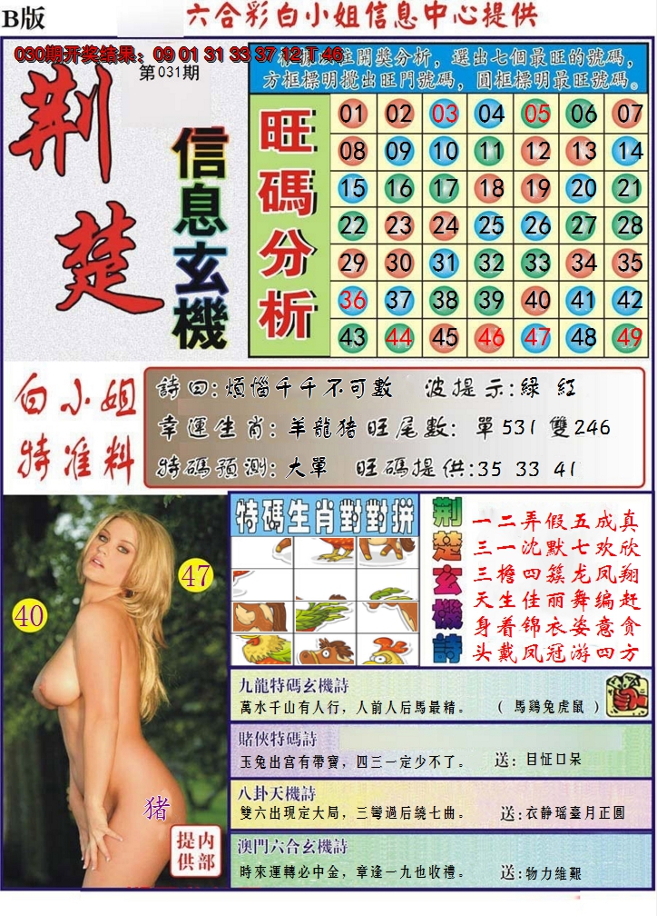2025031期荆楚信息玄机B