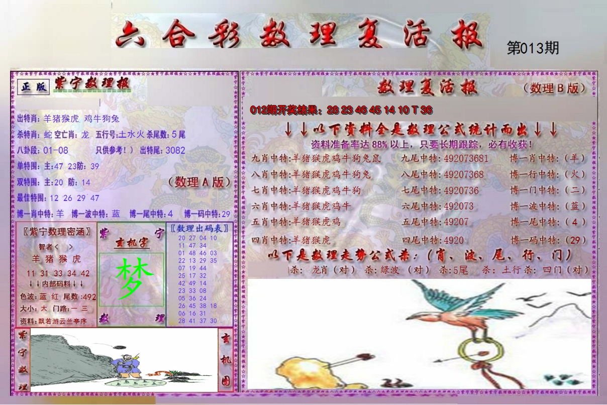 2025013期数理复活报