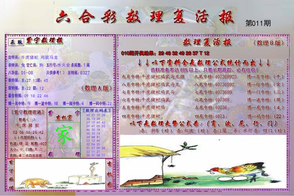 2025011期数理复活报