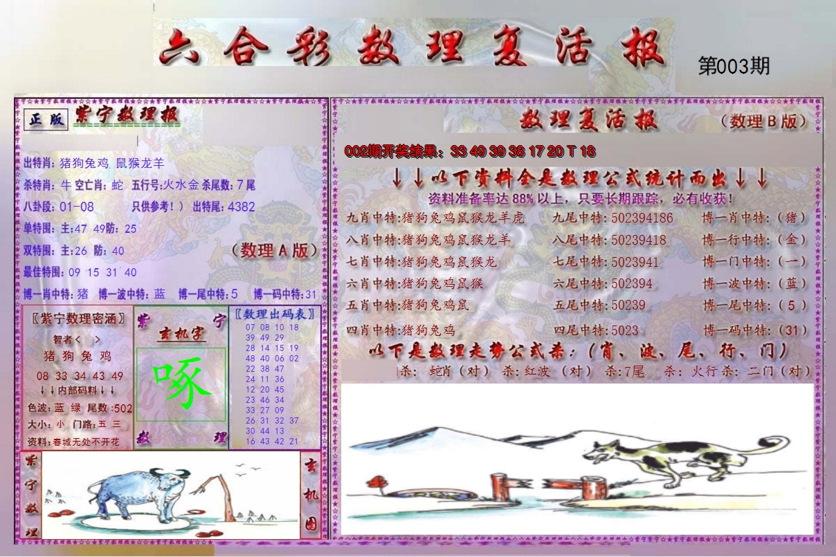 2025003期数理复活报