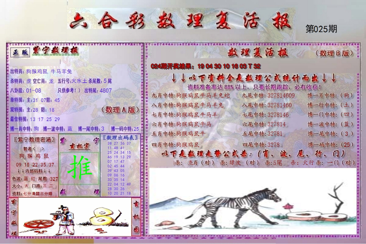 2025025期数理复活报