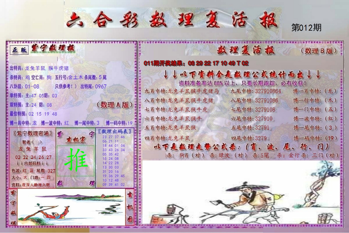 2025012期数理复活报