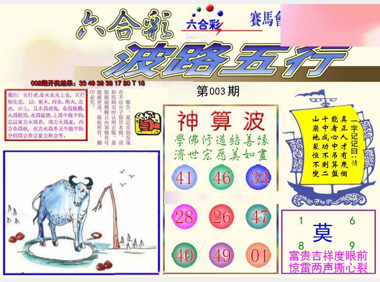 2025003期波路五行