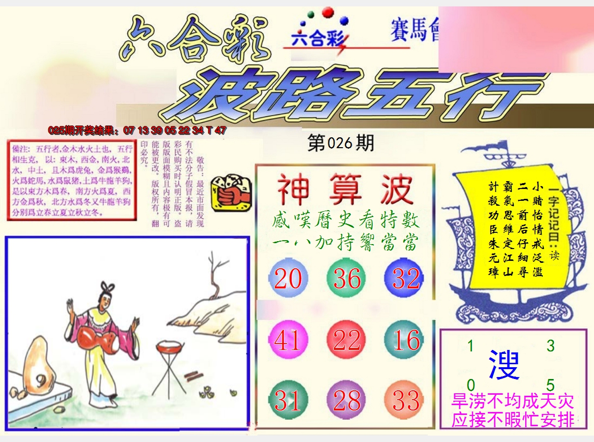 2025026期波路五行