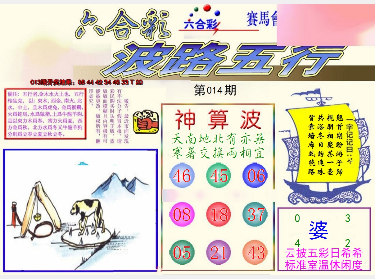 2025014期波路五行