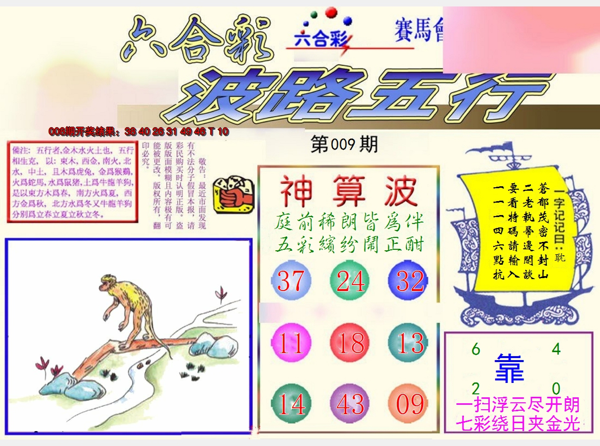 2025009期波路五行