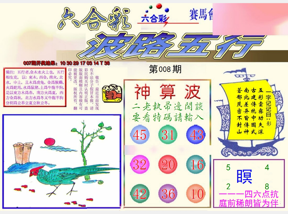 2025008期波路五行