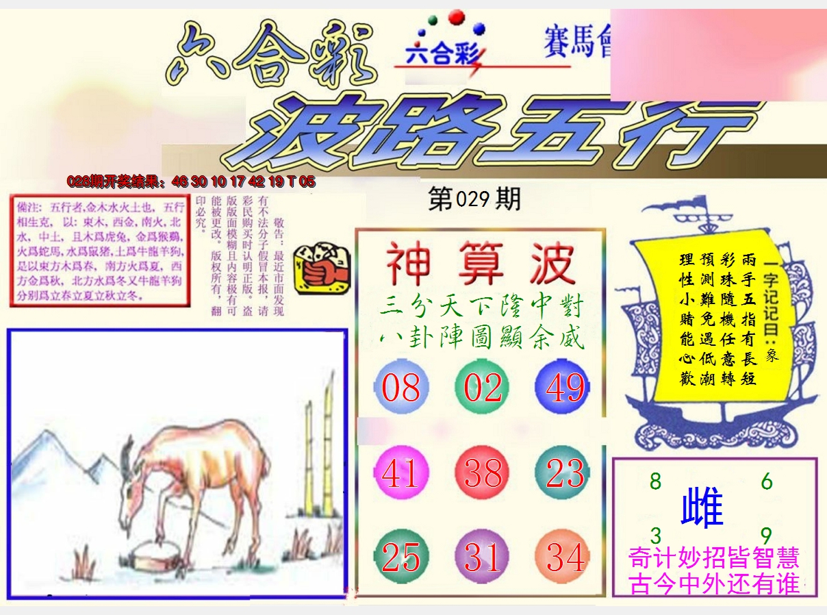 2025029期波路五行