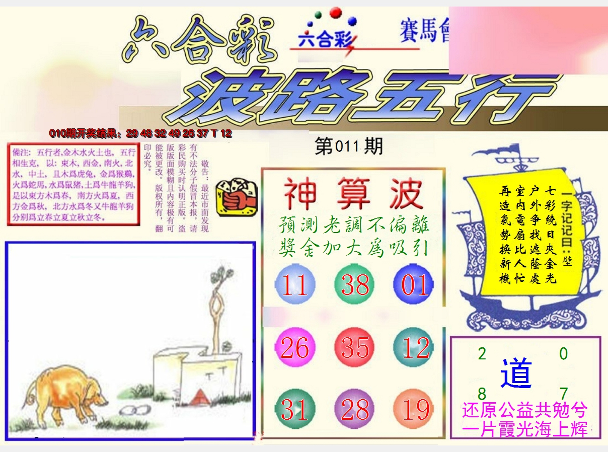 2025011期波路五行