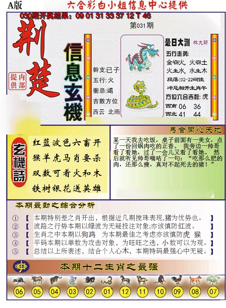 2025031期荆楚信息玄机A