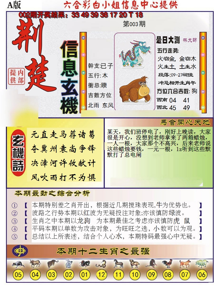 2025003期荆楚信息玄机A