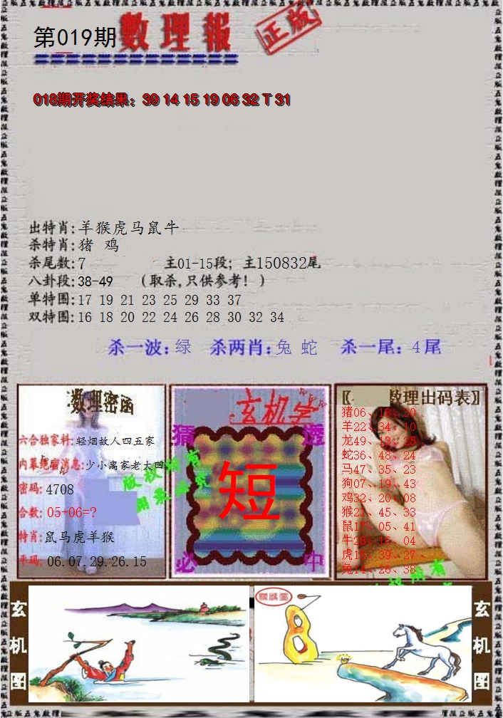 2025019期数理报