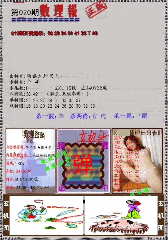 2025020期数理报