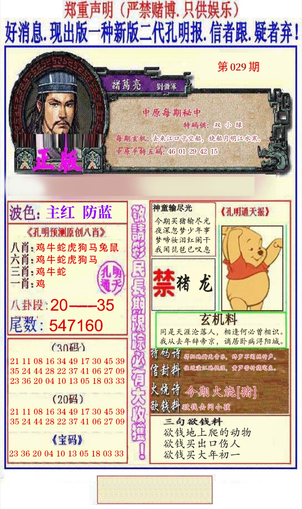 2025029期另二代孔明报