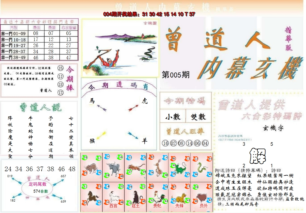 2025005期曾道人内幕精华版
