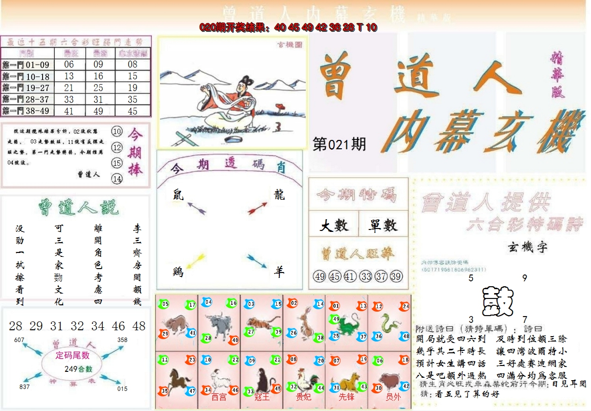 2025021期曾道人内幕精华版