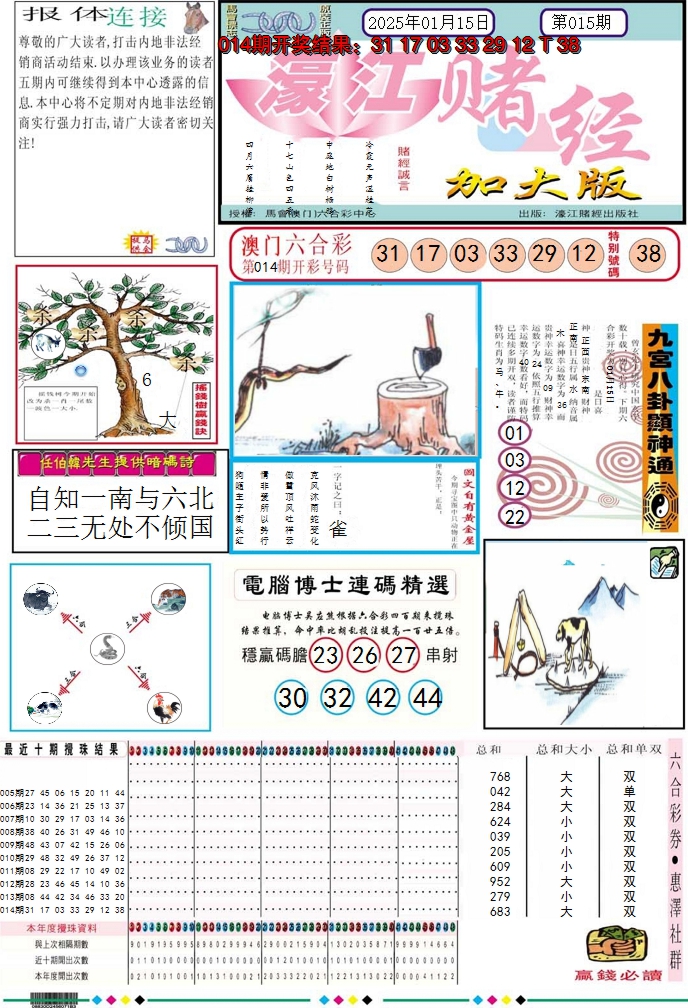 2025015期濠江赌经A加大版