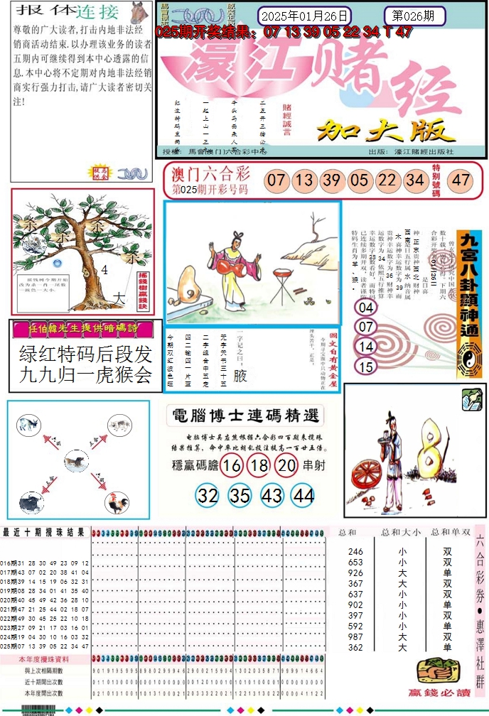2025026期濠江赌经A加大版