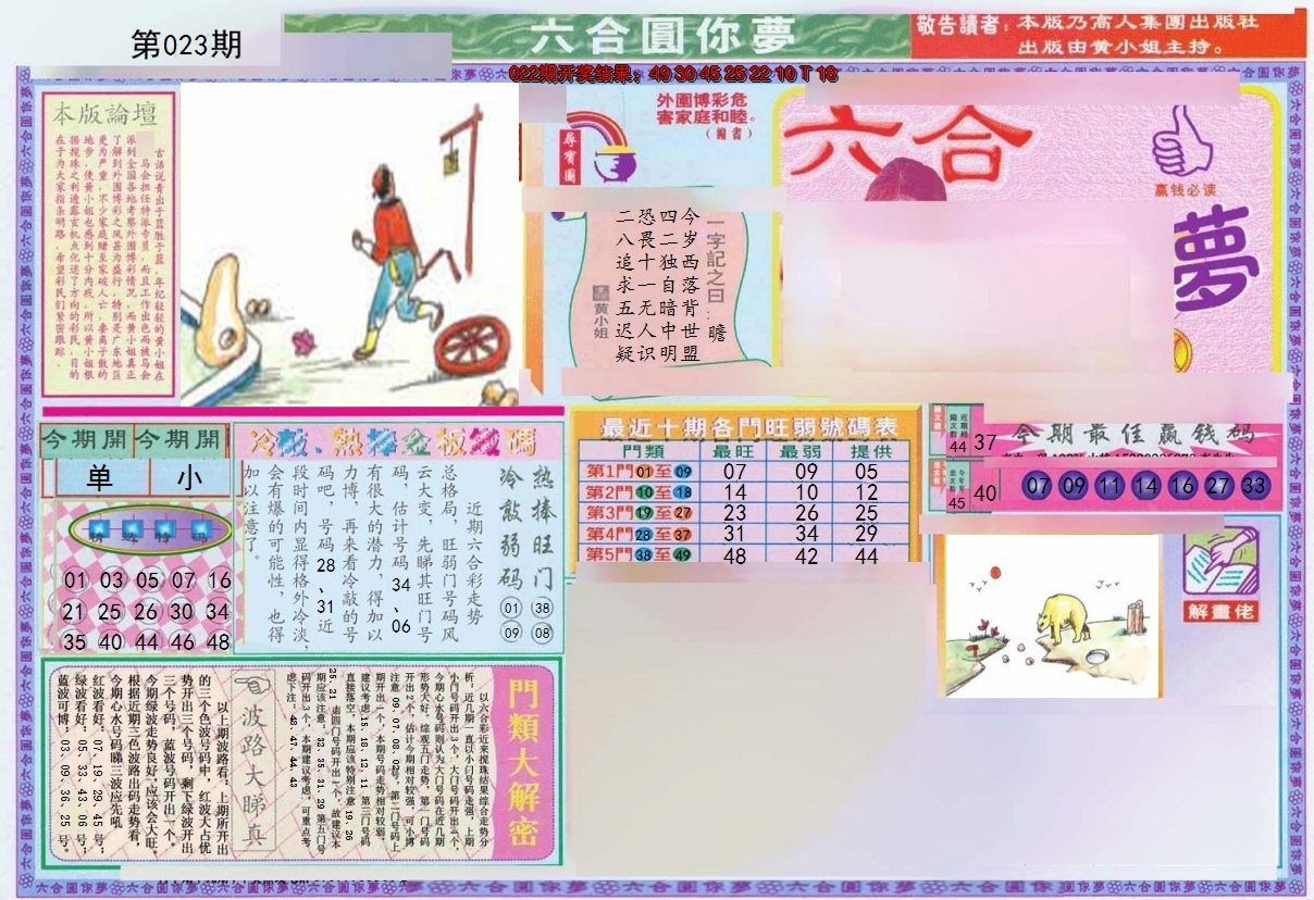 2025023期(新版)六合圆你梦A