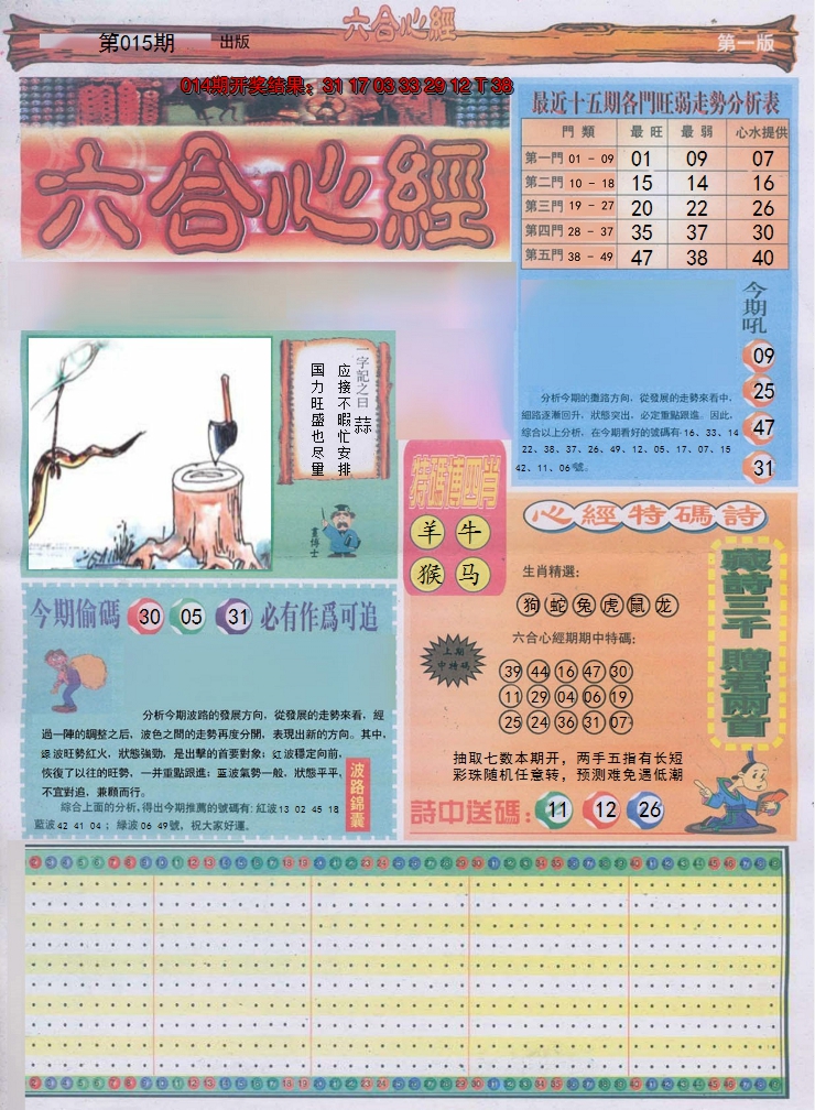 2025015期六合心经A