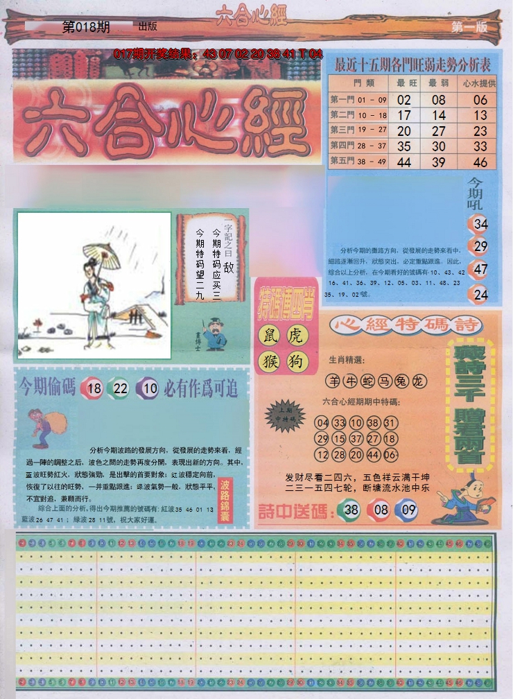 2025018期六合心经A