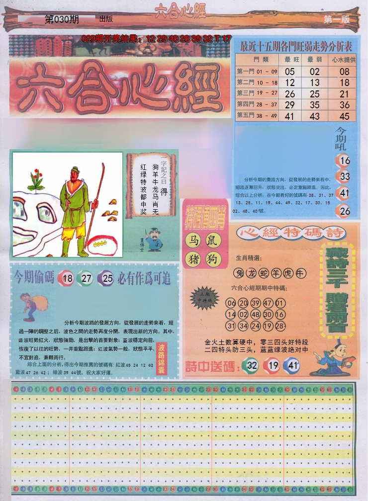 2025030期六合心经A