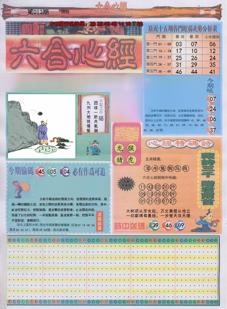 2025013期六合心经A