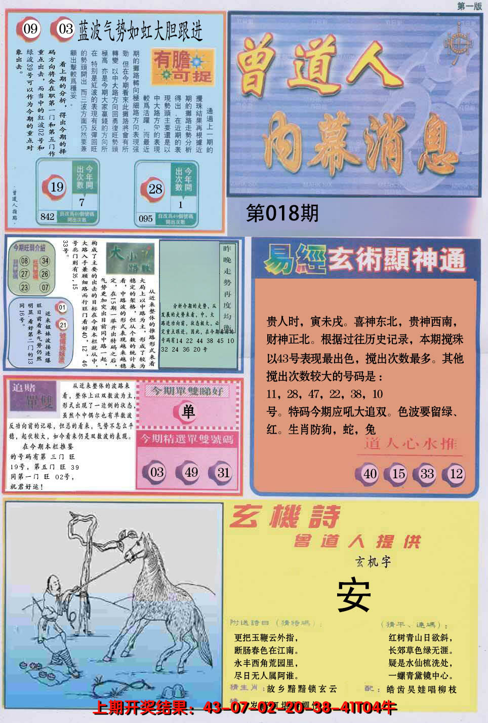 2025018期曾道人内幕消息A