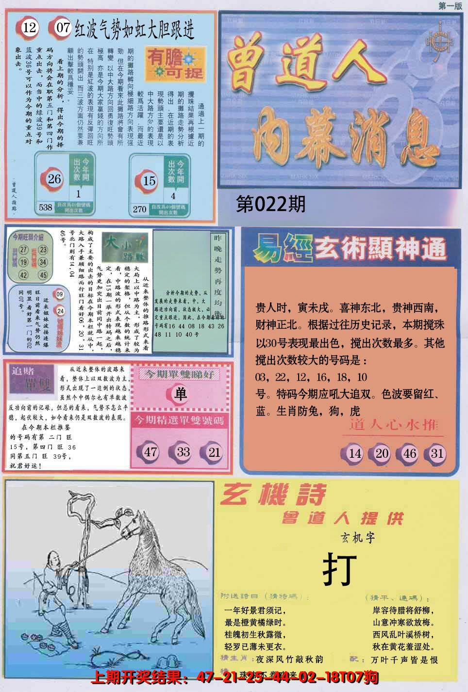 2025022期曾道人内幕消息A