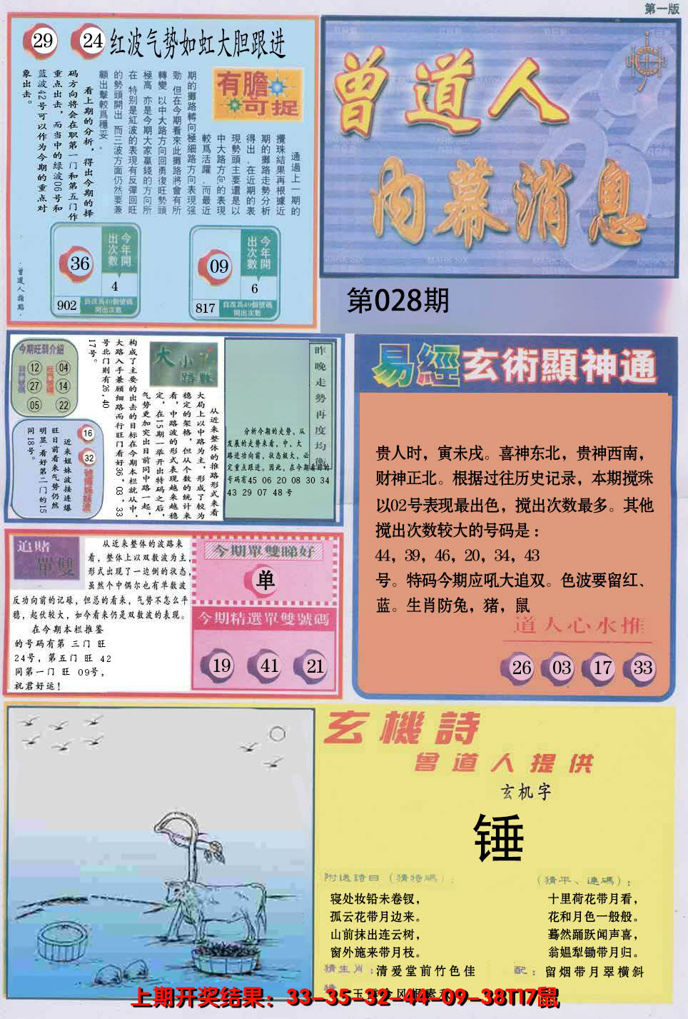 2025028期曾道人内幕消息A