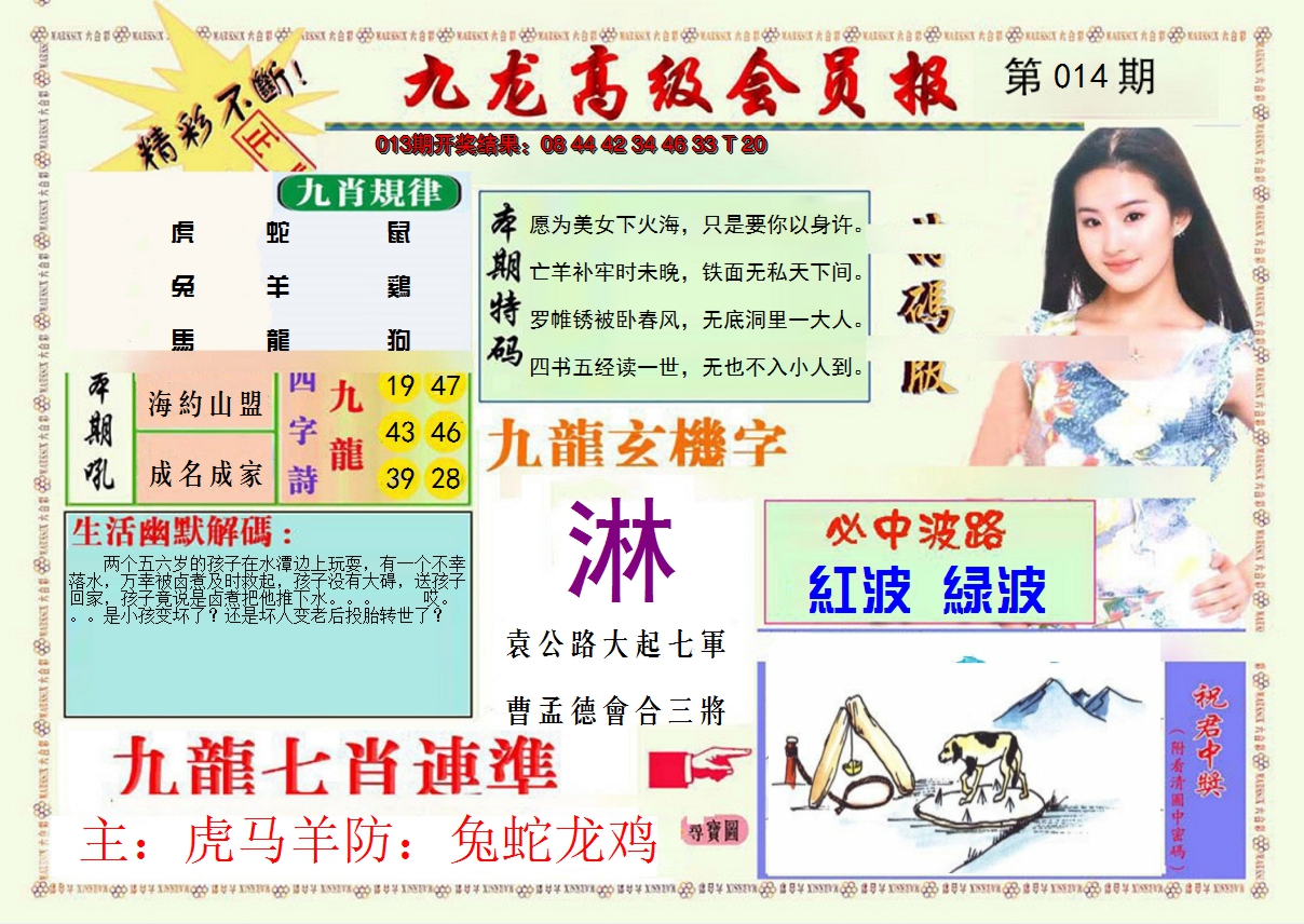 2025014期九龙高级会员报