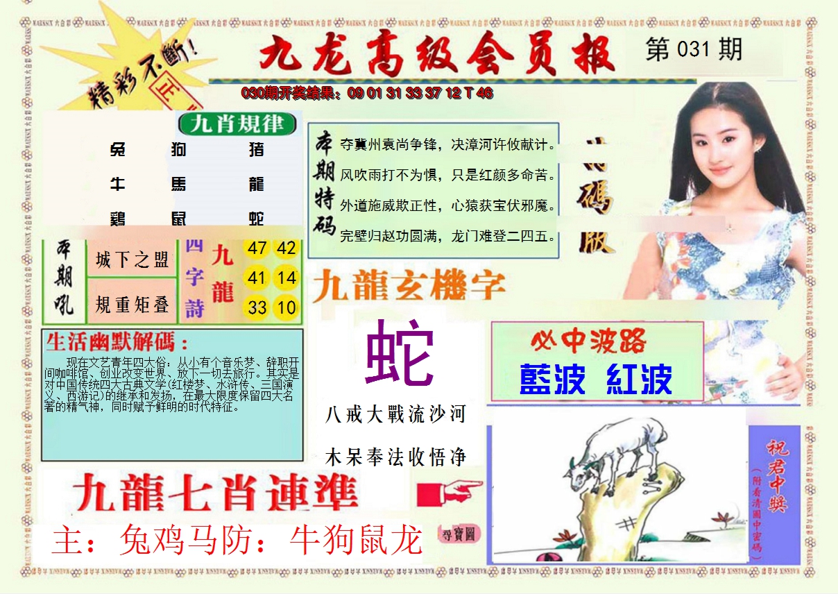 2025031期九龙高级会员报