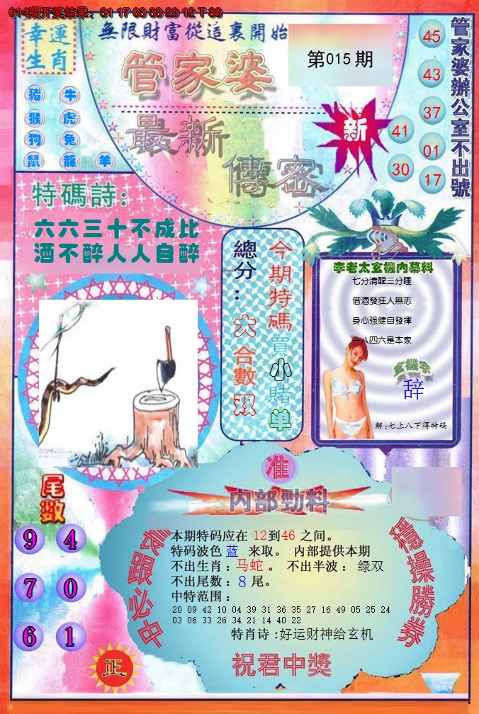 2025015期管家婆新传密