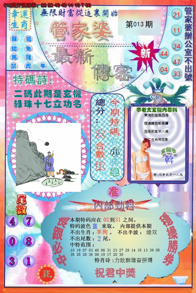 2025013期管家婆新传密