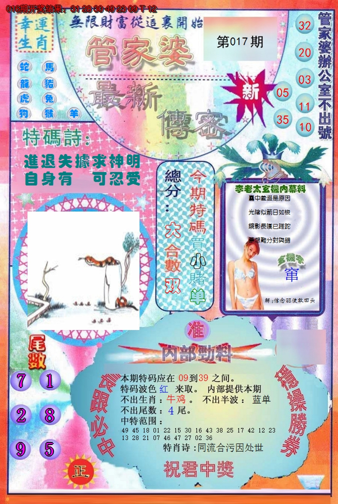 2025017期管家婆新传密