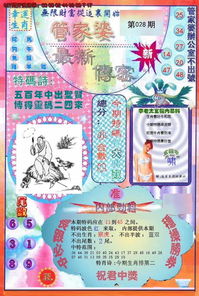 2025028期管家婆新传密