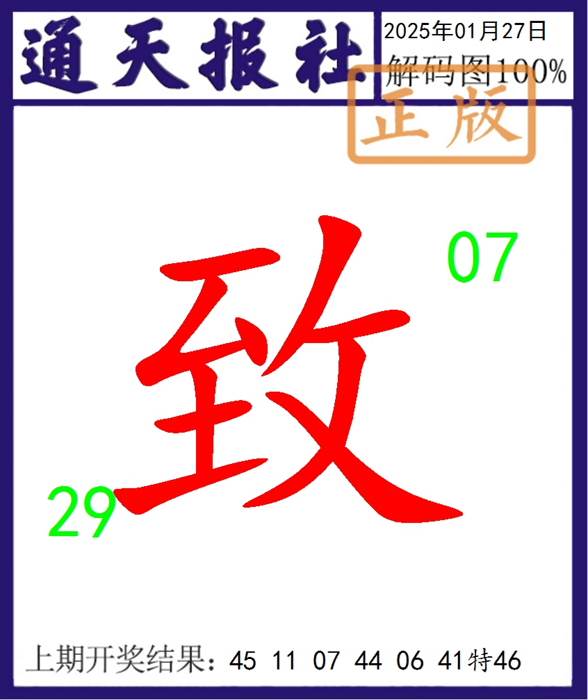 2025027期通天报解码图