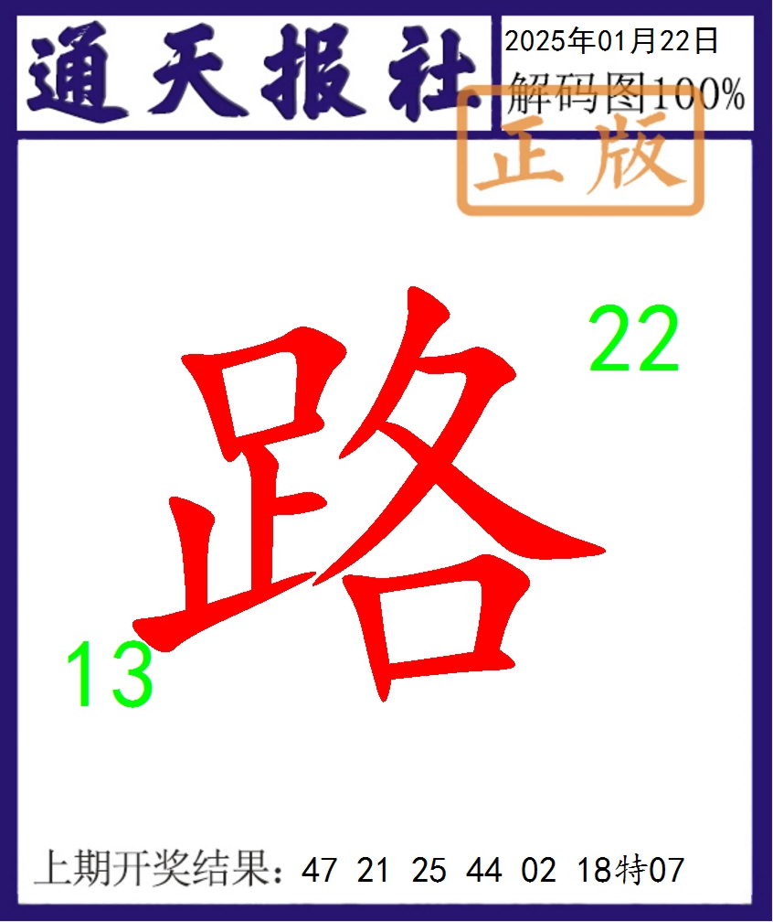 2025022期通天报解码图