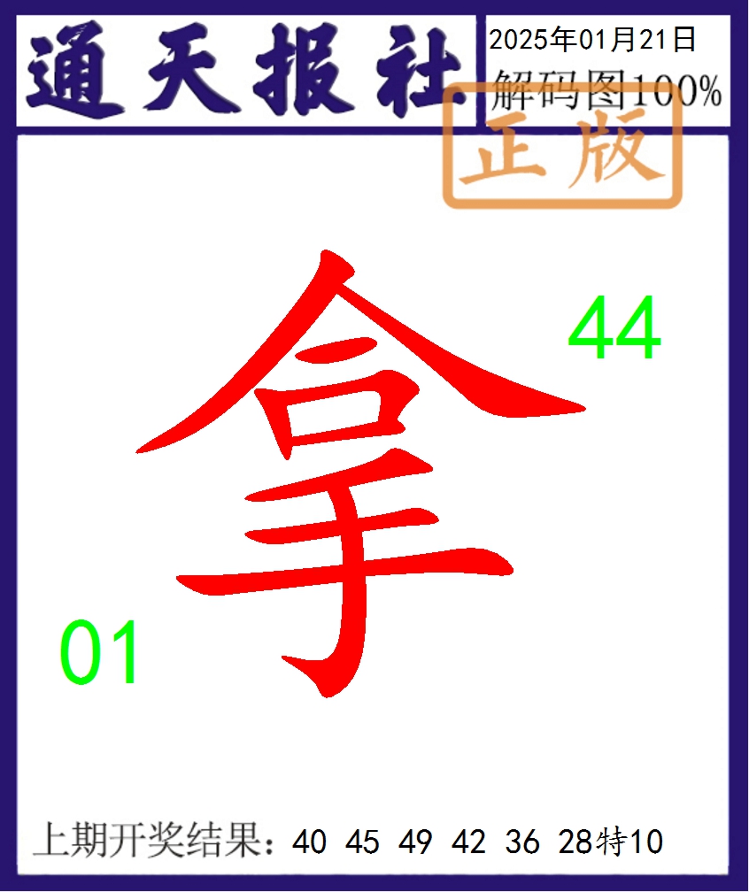 2025021期通天报解码图