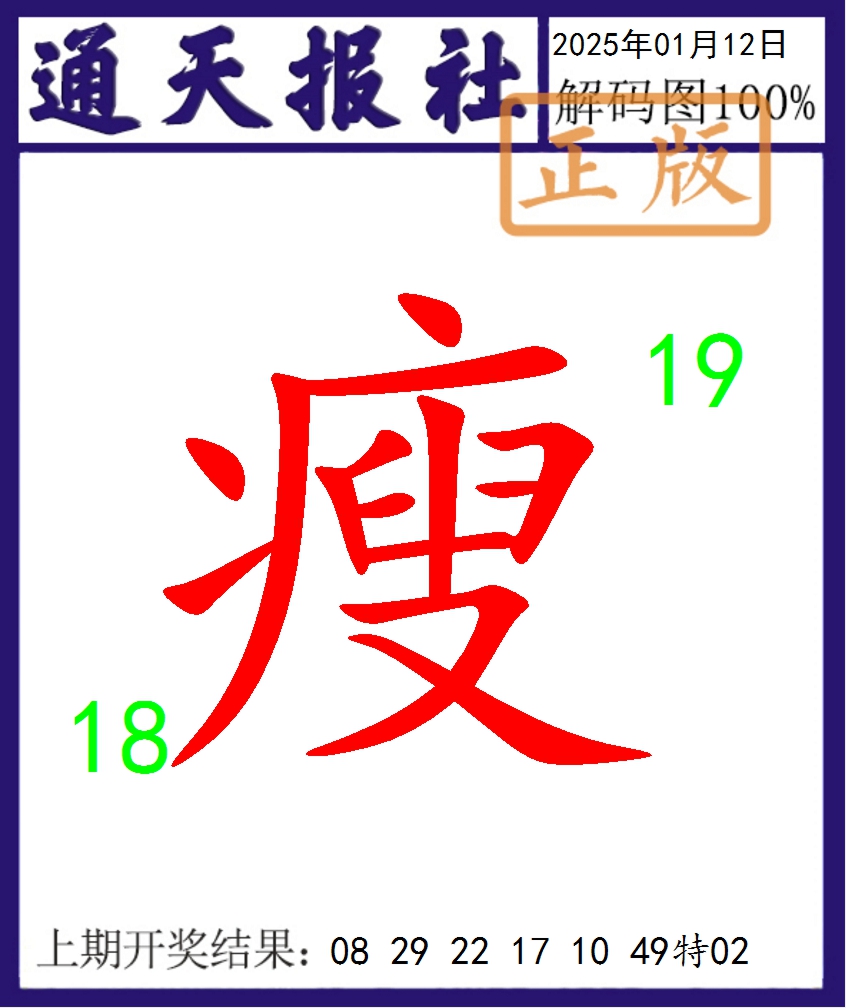 2025012期通天报解码图