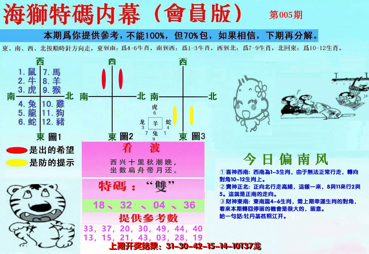 2025005期另版海狮特码内幕报