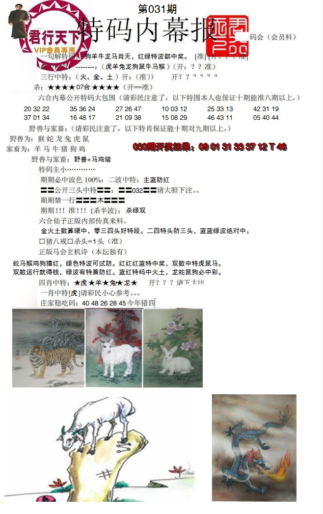 2025031期特码内幕报