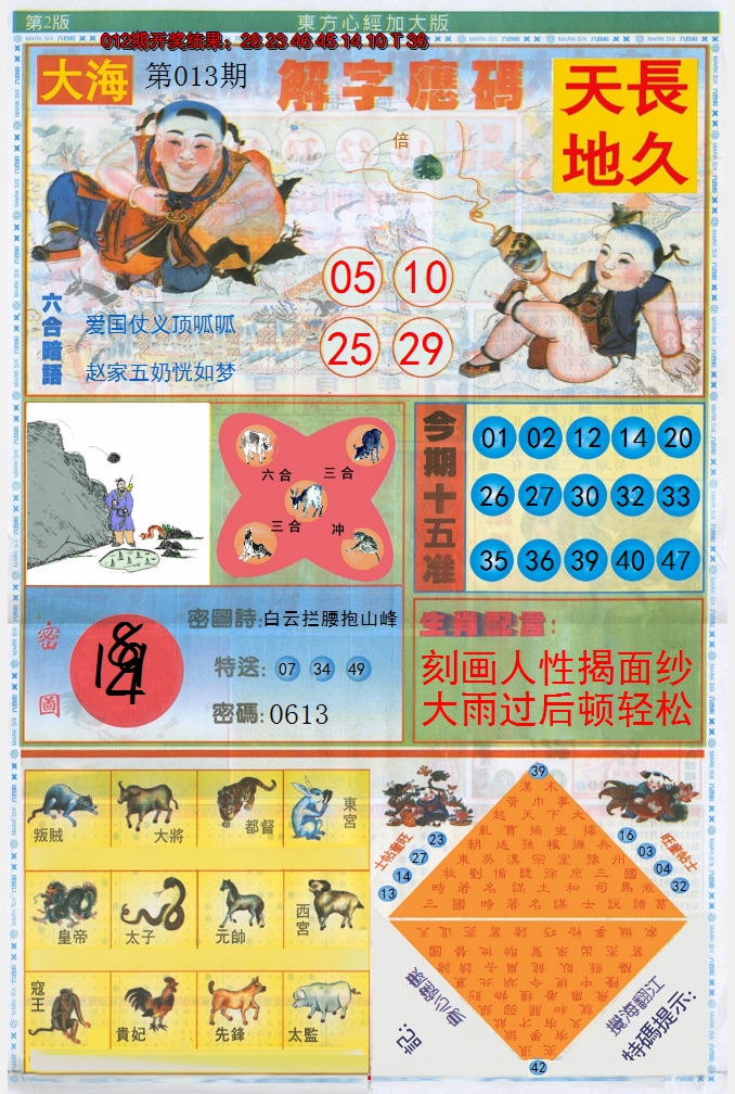 2025013期东方心经B加大版