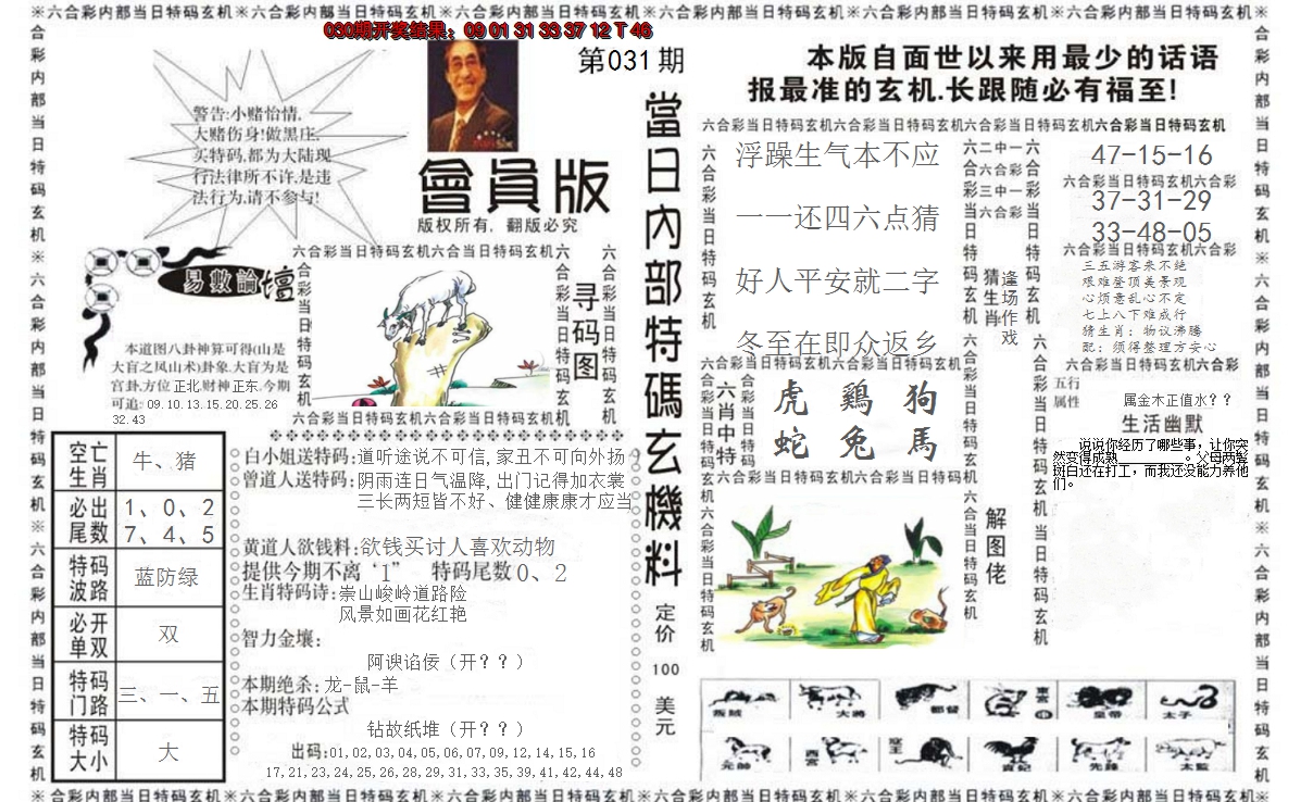 2025031期当日特码玄机报