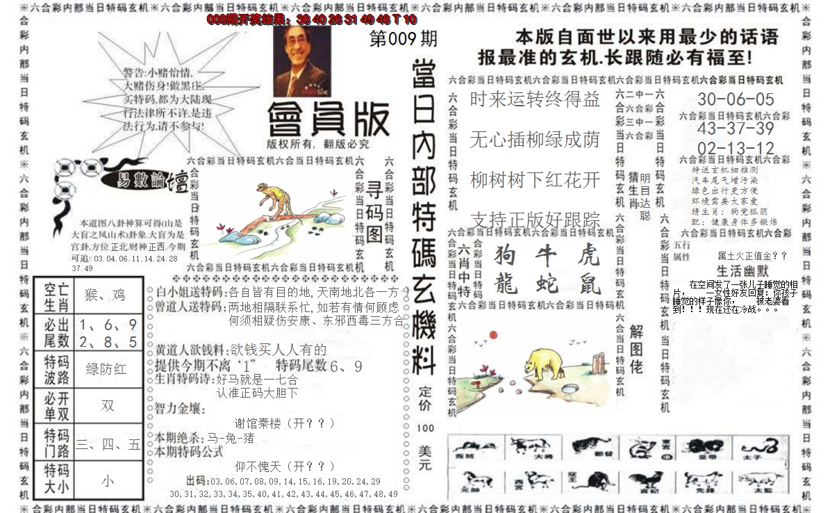 2025009期当日特码玄机报