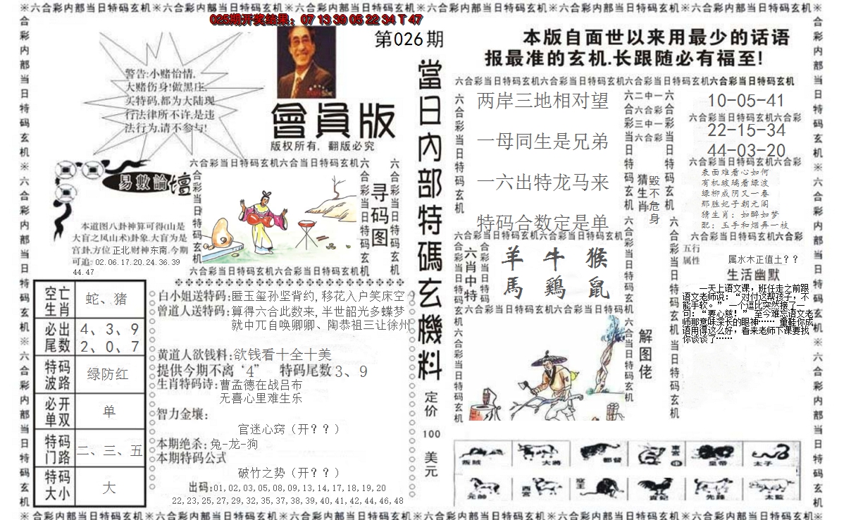 2025026期当日特码玄机报